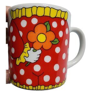 Vintage Made in Japan Clown Outfit Body with Flower Smaller Cup Mug Coffee Tea